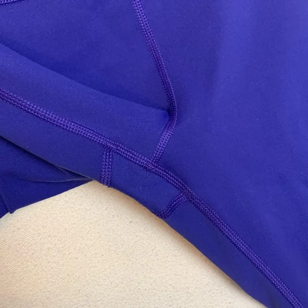 REI co-op women's large crop leggings purple athleisure gym workout gorp casual